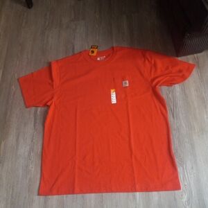 NWT Carhartt Loose Fit Heavyweight Short Sleeve Shirt Mens XL Tall Pocket K87
